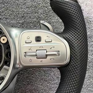 Volant en fibre de carbone en cuir de haute qualité pour <span class=keywords><strong>Mercedes</strong></span> Benz classe S W204 W212 W207 X204 X164 W463 C63 SLK GLK - Product Image 5
