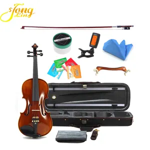 Violon acoustique professionnel Tongling de haute qualité, finition naturelle flamme - Product Image 1