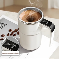 Taza de Café Eléctrica de Cerámica Recargable y Portátil, Moderna, con Función de Autoagitación Magnética Rotatoria, USB, para el Hogar