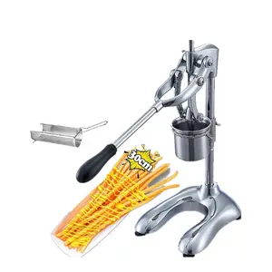 Commercial Stainless Steel Taiwan 30cm Long Hand Press Potato Chip Extruder/Manual Pressure French Fries Making Machine