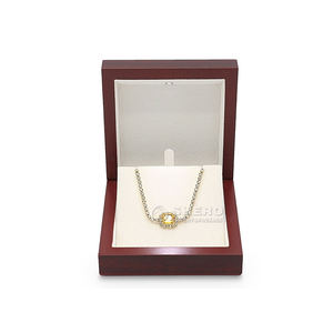 Cajas de Regalo de Madera con Luz LED para Joyería, Anillos, Pulseras y Collares, Color Rojo, de Lujo, al por Mayor - Product Image 2