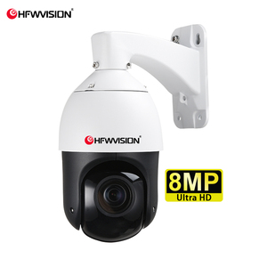 Hfws OEM 4k 8MP PTZ máy ảnh với 20x Zoom quang học 100m phát hiện chuyển động một chiều âm thanh SD Thẻ PoE tốc độ cao Dome <span class=keywords><strong>Camera</strong></span> PTZ IP - Product Image 1