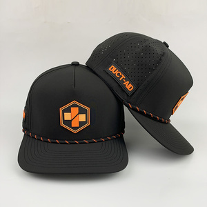 Không Thấm Nước Thoáng Khí 5 Bảng Điều Chỉnh Gorras Cao Su/PVC Biểu Tượng Khung Mens Cap Hydro Tùy Chỉnh Mũ Golf Mũ - Product Image 2