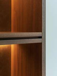 Armoire moderne en bois massif pour chambre à coucher, salon, gain de place, grande capacité, écologique, autoportante, portes personnalisables en DIY - Product Image 6