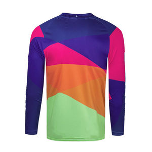Maillot de motocross personnalisé en gros, OEM, design économique, sublimation, manches longues, style sportswear, grandes tailles - Product Image 2