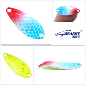 Seasky 1.5g 2.5cm Micro cá hồi khu vực câu cá muỗng kim loại thu hút quay Brass cứng thu hút - Product Image 4