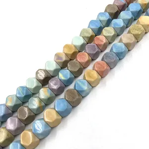 6x6mm Anion oxide unique wholesale faceted 6mm cube beads stones for jewelry making