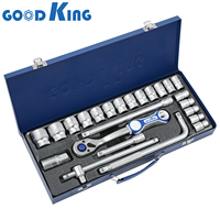 GOODKING Professional 24pcs 1/2 High Torque Automotive Repair Impact Driver Socket Adapter Set 12410