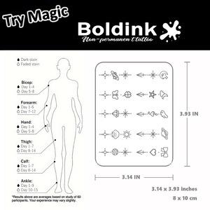 <span class=keywords><strong>Tatuaje</strong></span> Temporal de Dedo con Diseño Realista Personalizado de Boldink, Resistente al Agua y de Larga Duración (2 Semanas), Tinta de Jagua - Product Image 5