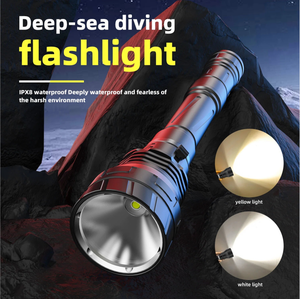 Plongée en haute mer IP68 Étanche P70 * 3 Lampe Opérations Patrouille led Plongée Sous-Marine torche lumière lampes de poche - Product Image 6