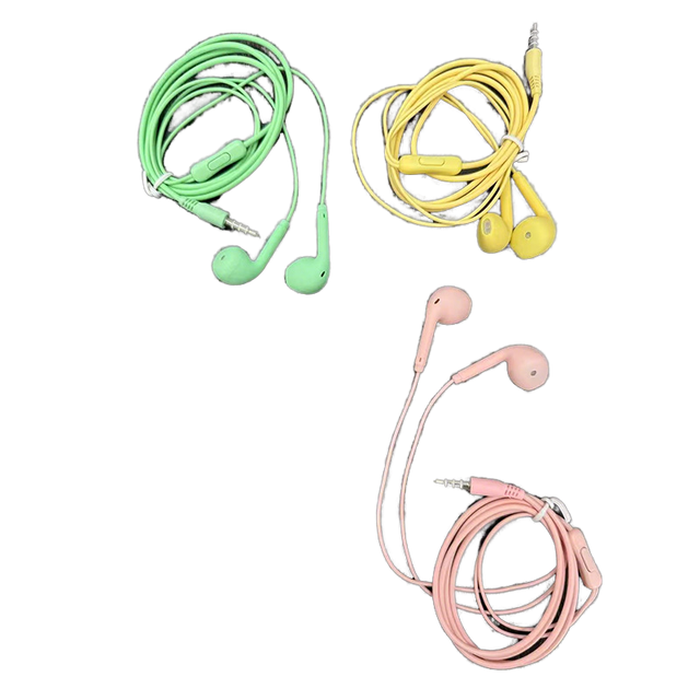 2026 Hot Sales 3.5mm Wired Semi-in-ear U19 JL Chipset Colorful Earbud with Microphone Hands-Free Sport Earphone Mobile Phone