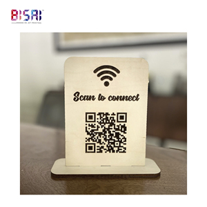 Panneau d'affichage de réception personnalisé à bas prix, panneau de table en acrylique business qr code - Product Image 6