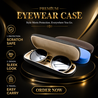 Étui à lunettes en cuir PU personnalisable, motif litchi, couleurs mélangées, boîte à lunettes de soleil optiques, lunettes de lecture, couleurs mélangées, logo personnalisé