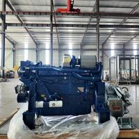 Moteur diesel marin Weichai Mairne WP10C300-21 4 cylindres, boîte de vitesses, pompe à eau de mer, démarrage électrique, 4 temps, cylindrée 10L, 300 CV