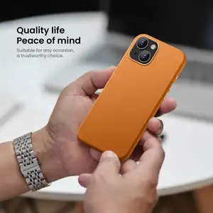 Genuine Leather Phone Case For Iphone 15 PU High Quality Cellphone Case For Iphone 14 15