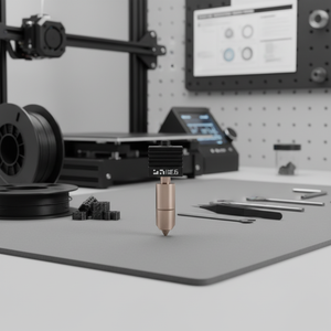 Accessori per Stampanti 3D: Ugello in Carburo di Tungsteno ad Alto Flusso da 0,6 mm - P2S per Filamenti Abrasivi HRA 90, Più Resistente, Prodotto negli USA - Product Image 3