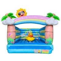 Château gonflable commercial Pompier avec toboggan et structure combinée