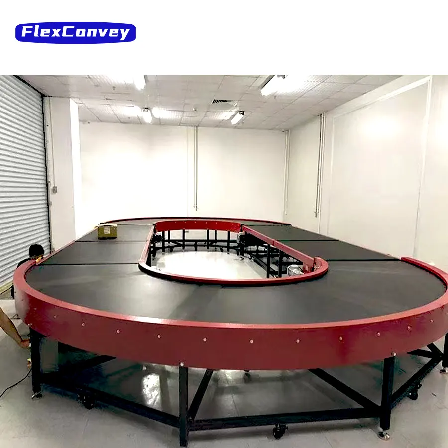 Blue white green pvc turning curve 90 degree conveyor belt 180 degree curved conveyor