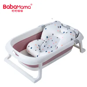 Baby Bathing Folding Plastic Bebe Collapsible Baby Tub Folding Foldable Baby Bathtub Set With Stand