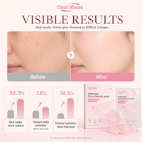 Masque de nuit en gelée de collagène, rétinol et glutathion rose saumon, marque privée, fabriqué en Chine, pour le soin du visage