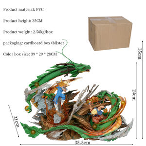 Nouvelle figurine anime Dragon <span class=keywords><strong>DBZ</strong></span> en PVC de 35 cm, <span class=keywords><strong>Goku</strong></span> <span class=keywords><strong>VS</strong></span> <span class=keywords><strong>Vegeta</strong></span> Shenron, modèle japonais, jouet Hcengtriz, décoration de bureau, vente en gros - Product Image 2