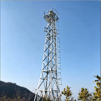 Tour de surveillance en treillis d'acier galvanisé ISO1461 de qualité professionnelle pour la surveillance des incendies forestiers et la patrouille de sécurité publique