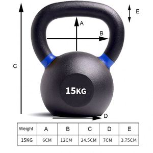 Kettlebell — corps en fonte revêtu de poudre, entraînement, musculation, compétition de gymnastique, vente en gros - Product Image 3