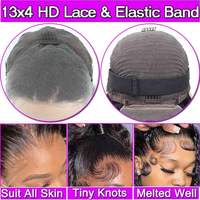 Perruque frontale en cheveux humains vierges bruts birmans, 100 % non traités, texture naturelle, ligne de cheveux naturelle, pour dentelle transparente, doux et soyeux