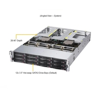 Server AI GPU Ultra A+ Server AS -2024US-TRT 2U Ultra dengan 12 Bay SATA dan 4 Slot PCIe 3.0 X16 2024US