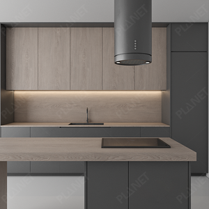 Islas <span class=keywords><strong>de</strong></span> Cocina Estilo Europeo, Muebles <span class=keywords><strong>de</strong></span> Cocina, Cocinas Europeas, Gabinetes <span class=keywords><strong>de</strong></span> Cocina con Membrana <span class=keywords><strong>de</strong></span> PVC, Diseño 3D Gratuito - Product Image 2