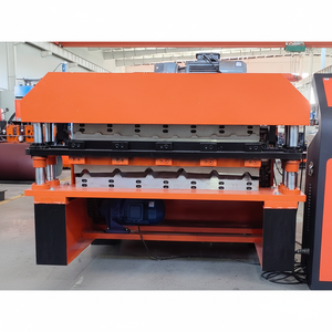 เครื่องทำตะเข็บแบบยืนเครื่องขึ้นรูปโลหะลูกฟูกหลังคาทรงสี่เหลี่ยมคางหมู - Product Image 1