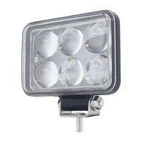 Luz de Trabajo LED Súper Brillante de 18W con Lente 4D y 6 LED, Lámpara Auxiliar de Conducción para 4x4, SUV, Camiones Todoterreno y Tractores