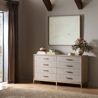 Commode de luxe moderne en bois, table de designer à 8 tiroirs pour la maison, l'hôtel, les ensembles de chambre parentale, mobilier de luxe