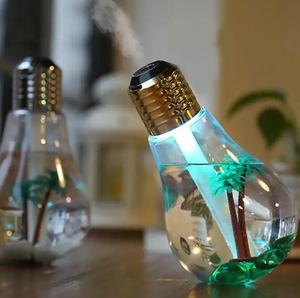 Humidificateur à brouillard froid 400ML, ampoule Led, purificateur d'air, fonctionnement silencieux, Mini vaporisateur, diffuseur d'air, humidificateur Intelligent - Product Image 1