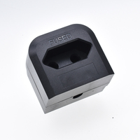 Adaptateur de voyage CEE7/7 européen vers Royaume-Uni, Arabie Saoudite, Émirats arabes unis, type G, avec fusible ABS et laiton 13A BS1363