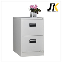 Meuble de classement moderne à 2 tiroirs en métal, armoire de rangement de documents de bureau en acier, armoire à dossiers verticale verrouillable avec poignée