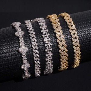 Premium Quality Moissanite Diamond Hiphop Bracelet Luxury Jewelry for <b>Men</b> and Women Available At Reasoble Price - Product Image 1