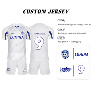 Completo <span class=keywords><strong>da</strong></span> <span class=keywords><strong>Calcio</strong></span> Personalizzabile con Stampa Digitale, Set Estivo Traspirante ad Asciugatura Rapida, Maglietta <span class=keywords><strong>e</strong></span> <span class=keywords><strong>Pantaloncini</strong></span> Sportivi per Squadre - Product Image 3