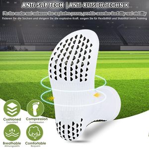 Chaussettes de sport antidérapantes à logo personnalisé pour le football, chaussettes de compression respirantes pour arbitre, chaussettes de cyclisme à séchage rapide pour le football - Product Image 3