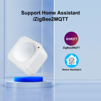 Sensor de Movimiento PIR Inteligente GIRIER con Sensor de Luz Integrado, Compatible con Home Assistant y Tuya Smart Zigbee