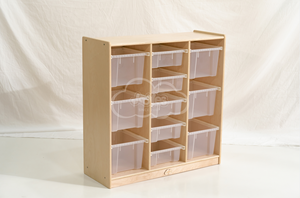 Meuble de rangement moderne à 11 plateaux grande capacité pour écoles et établissements préscolaires - Meilleures ventes - Product Image 3