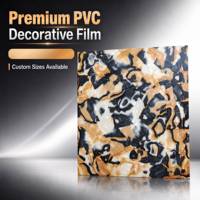 Feuille de PVC à motif marbré écaille de tortue, feuille mince en plastique flexible marbré pour bijoux, artisanat, décoration de sacs et projets DIY