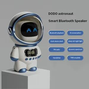 Draadloze Smart Ai Interactieve Astronaut Audio Wekker Nacht Licht Creatieve Geschenken Voor Kinderen Bluetooth Speaker Handfree