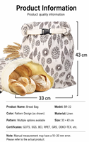 Lot de 2 sacs réutilisables pour pain au levain de qualité alimentaire 13*17 pour pain fait maison