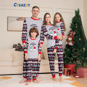 Conjunto Familiar de Natal com Estampa de Urso Polar em Poliéster Macio para Mãe, Filha, Pai e Filho - Product Image 1