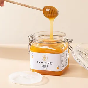 High Quality Popular Transparent Honey Packaging Cans Plastic Honey Bottle Plastic Jar For Honey