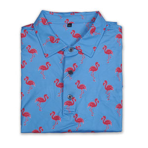 ODM Golf de luxe pour hommes pour polos haute qualité Polyester Spandex Slim Fit respirant partout imprimé numérique T-shirts pour hommes - Product Image 5