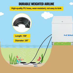 HC750AH-CAB 1hp ปั๊มเติมอากาศบ่อปลากระบายอากาศชุดเครื่องอัดอากาศ 6.0cfm ทะเลสาบเติมอากาศคอมเพรสเซอร์ปั๊มสําหรับบ่อปลาฟาร์ม - Product Image 3