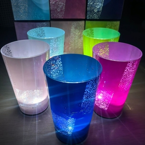 Vaso LED de 14oz con sensor de líquido, que se ilumina, de plástico, con luz LED activada por líquido, venta al por mayor/OEM disponible - Product Image 4