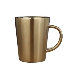 304 нержавеющая сталь двойная кофейная чашка теплоизоляция анти-ожог пивная чашка
